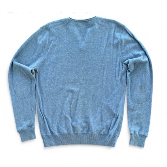 Raffi Cashmere Luxury V-Neck Sweater Merino Wool Cashmere Blend Medium - Picture 3 of 7